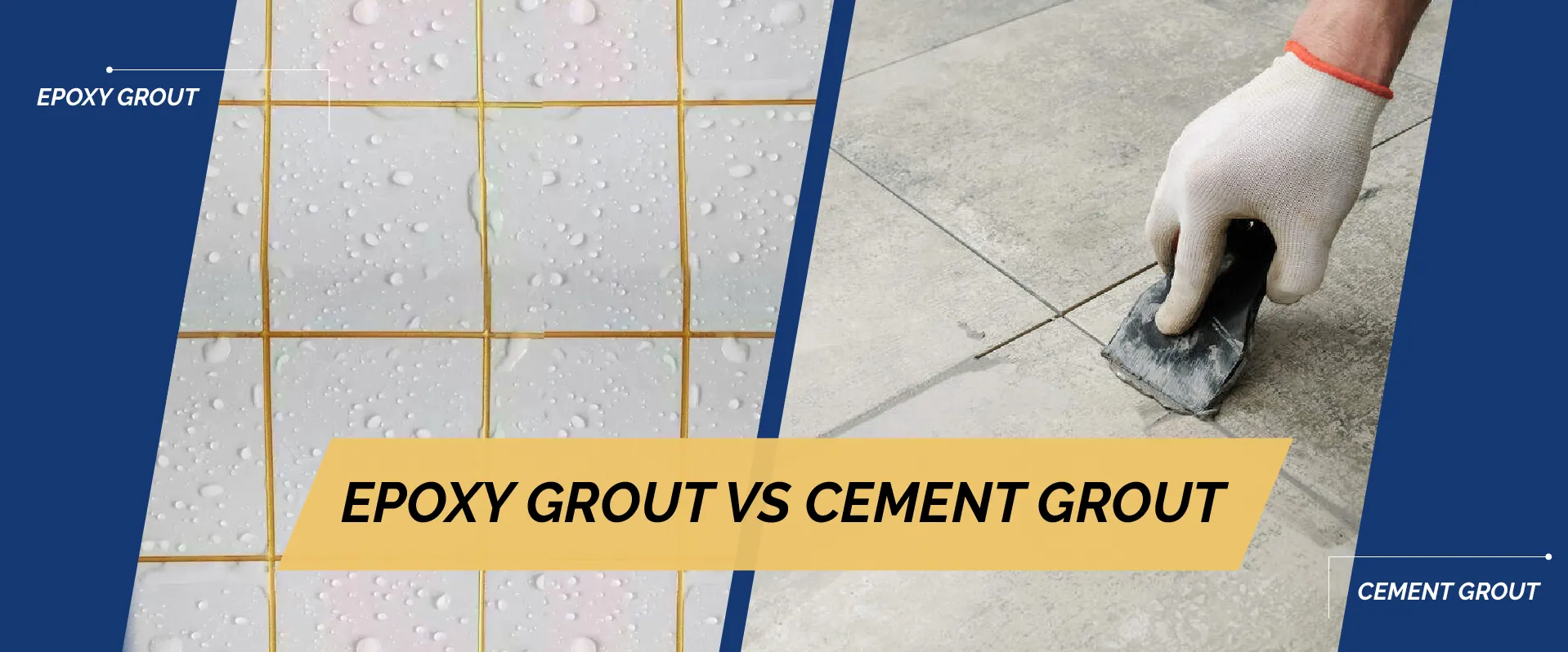 The difference between epoxy-based grout and cement-based grout تفاوت گروت پایه اپوکسی با گروت پایه سیمانی