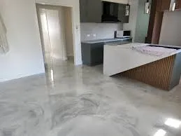 Resin cement flooring کفپوش سیمان‌رزین